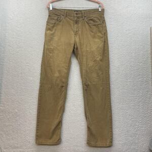 Eddie Bauer Pants Mens 32x29 Brown Corduroy 5 Pocket Straight Casual Khakis